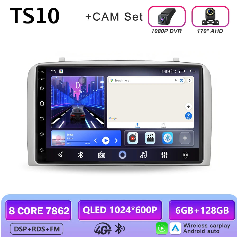 Bluetooth Android Car Stereo Screen For Alfa Romeo 147 2000 - 2010 7 Inch Car Radio Multimedia Player GPS Aotoradio Carplay Auto
