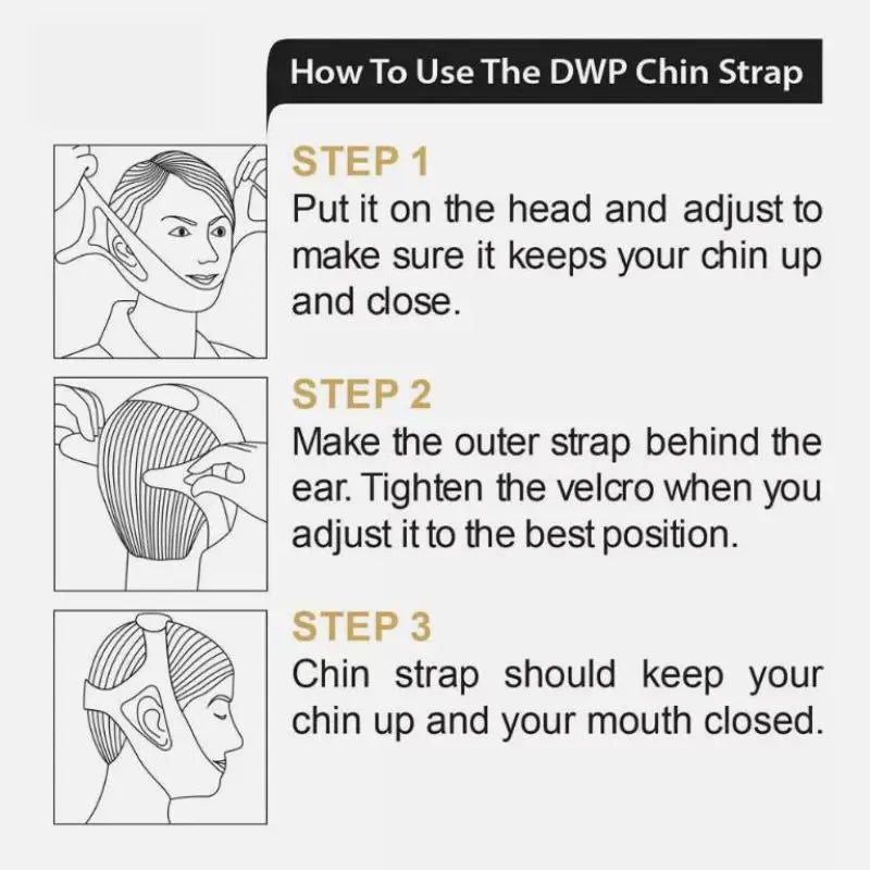 Adjustable Chin Support Strap – Jaw Support Band for More Comfortable Sleep