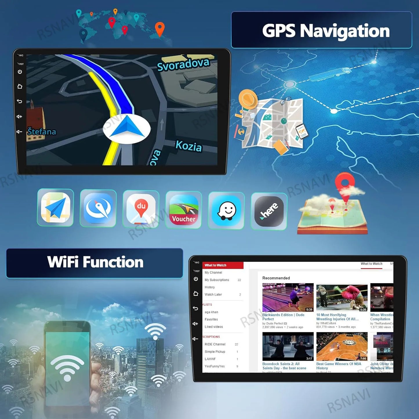 Android 16 Carplay Auto Car Radio Multimedia Player For Chevrolet Silverado 3 GMTK2 2013 - 2019 E53 X5 M5 Wireless BT Snapdragon