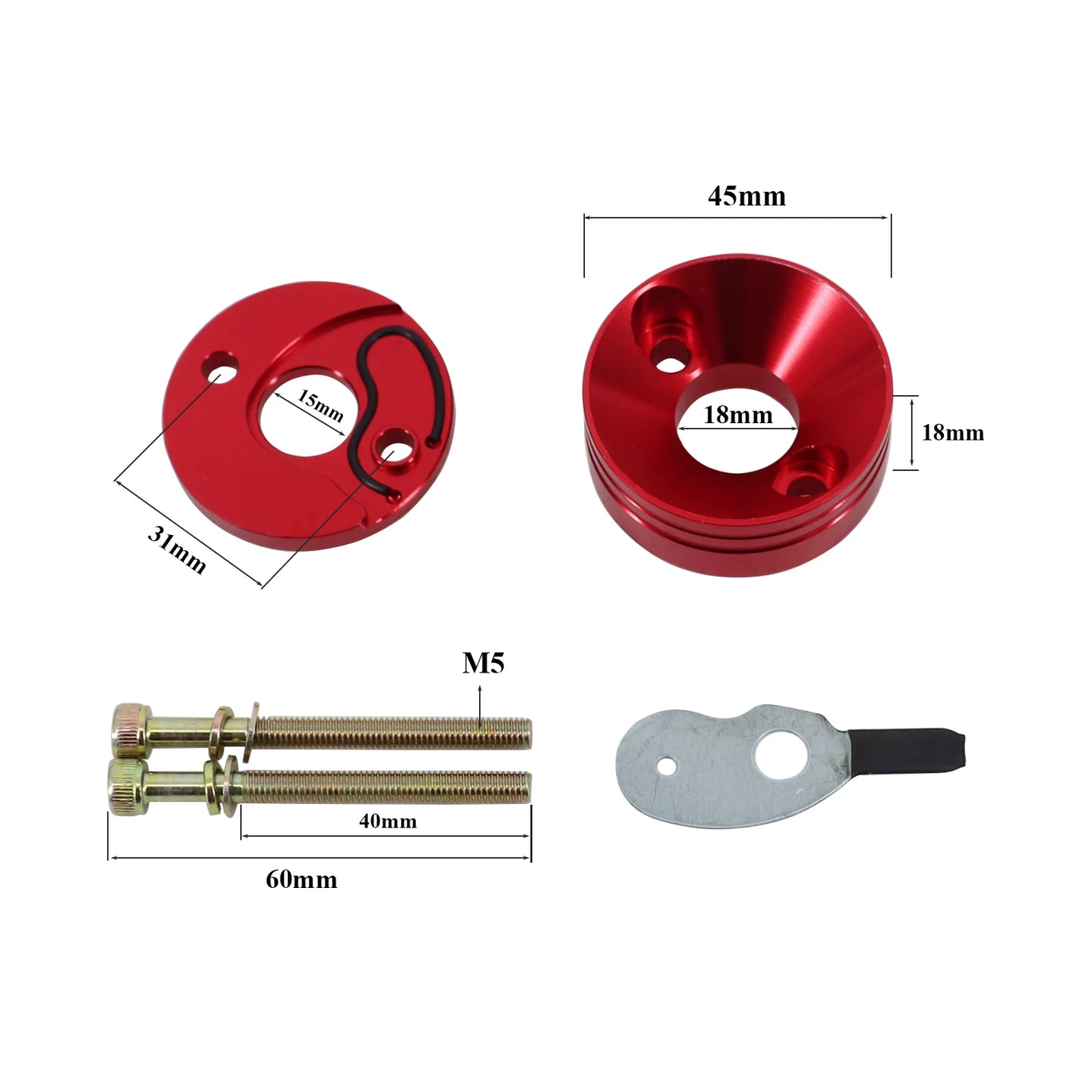 15mm 40-5 Brush Cutter Carburetor Kit Air Filter Adapter Plate Set Fit For 2 Stroke 43cc 47cc 49cc Gas Grass Trimmer Parts