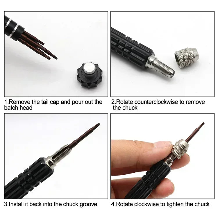 5 in 1 Multi-Function Screwdriver Set Mobile Phone Watch Glasses Disassembly Tool Notebook Watch Repair Tools Repair Accessory