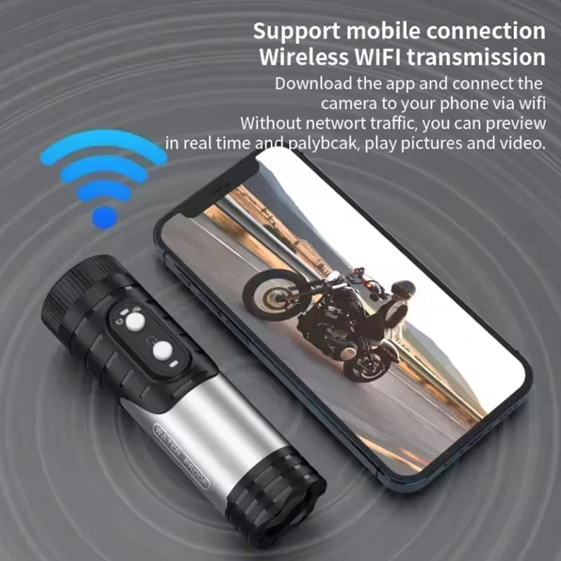 4K Outdoor Action Camera — Waterproof Anti-Shake Helmet Body Cam