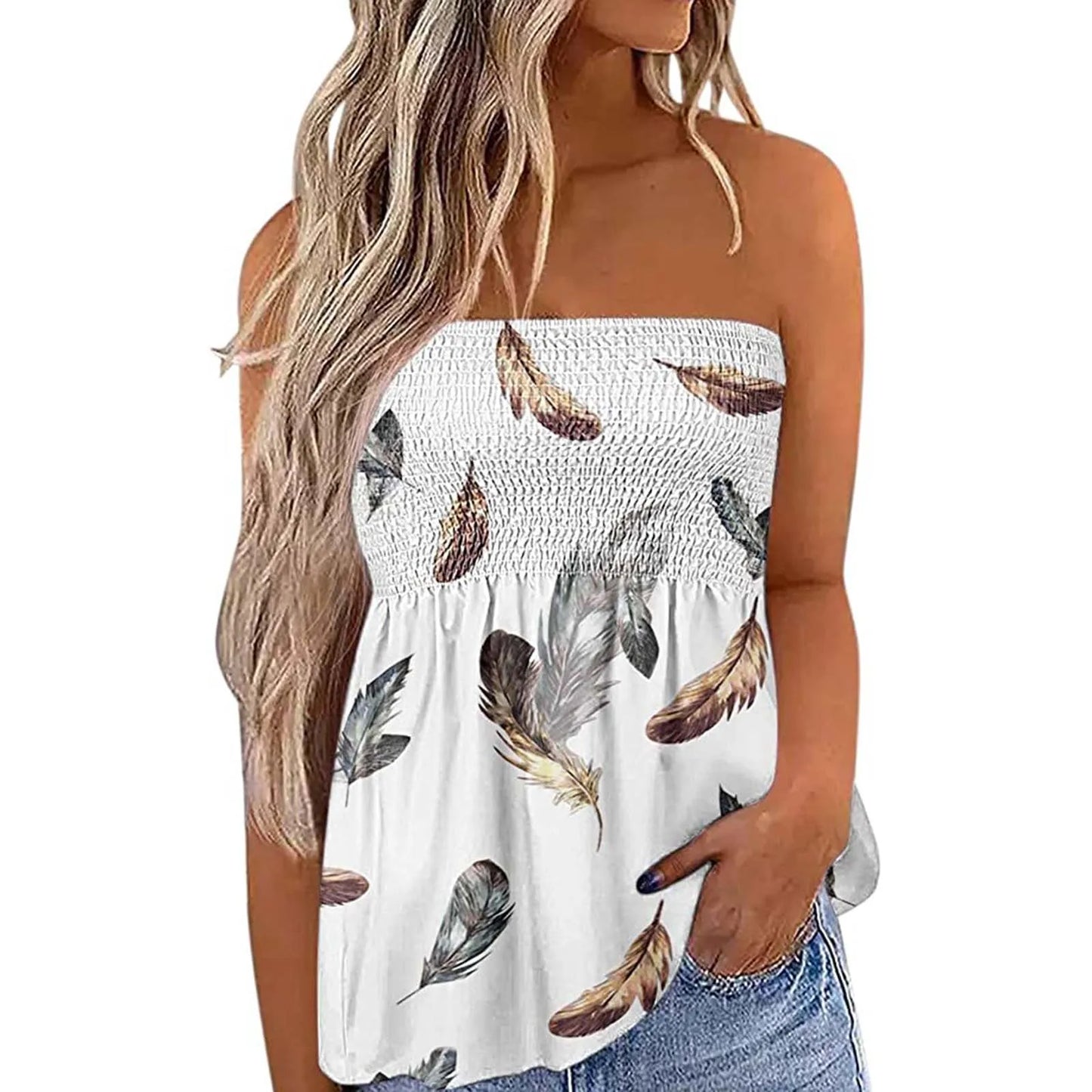 2026 Women Sexy Tube Top Summer Women Casual Tank Crop Tops Solid Color Elastic Design Backless Breathable Strapless Tops