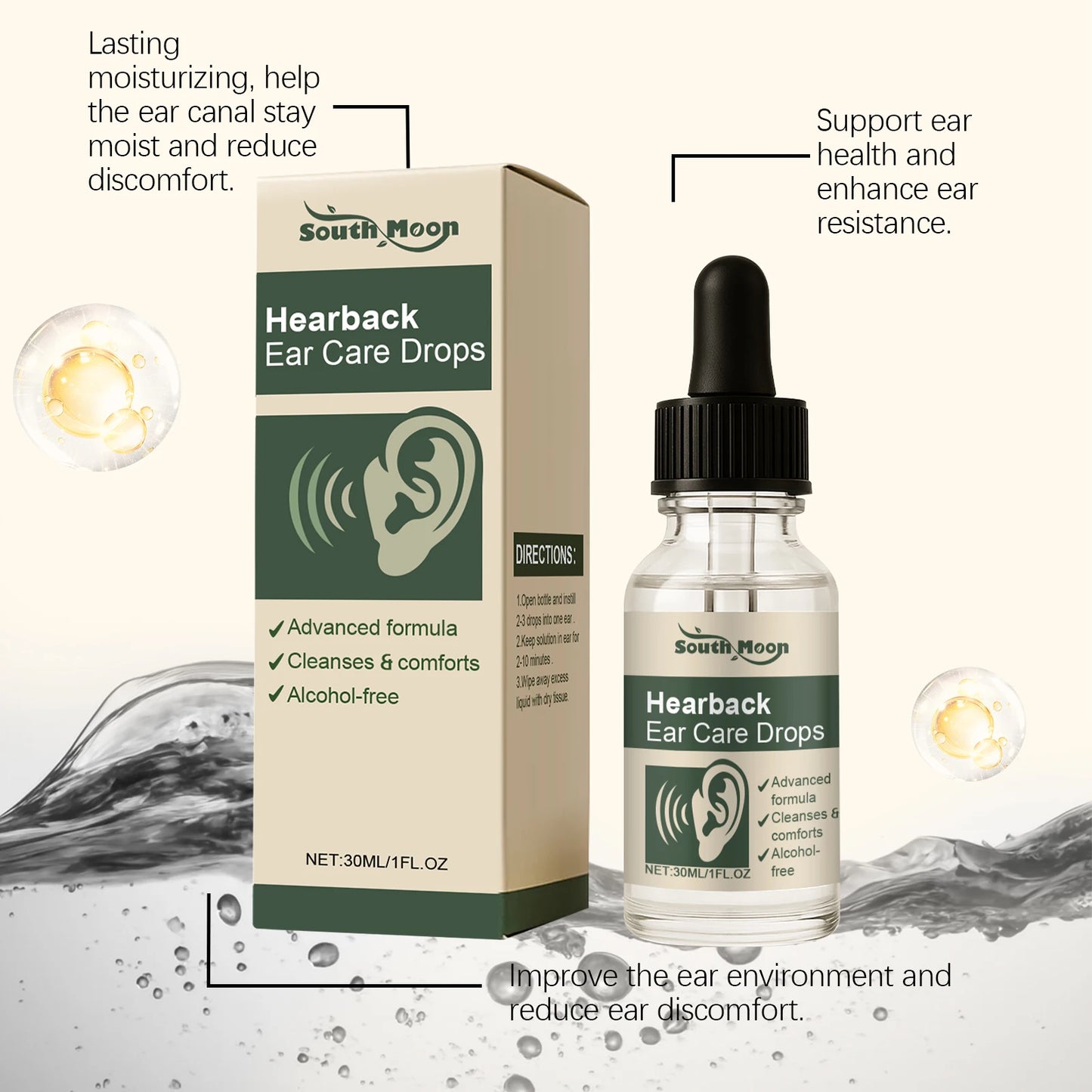 Anti Ear Ringing Relief Drops Relieve Ear Pain Inflammation Prevent Infection Reduce Tinnitus Ringing Sound Treatment Solution
