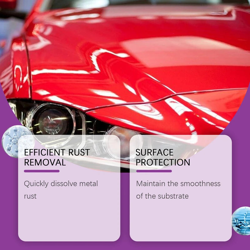 Large Capacity Powerful Car Rust Remover Spray Exhaust For Metal Car Bike Wheel Care Metal Powder Remover Household Tools New