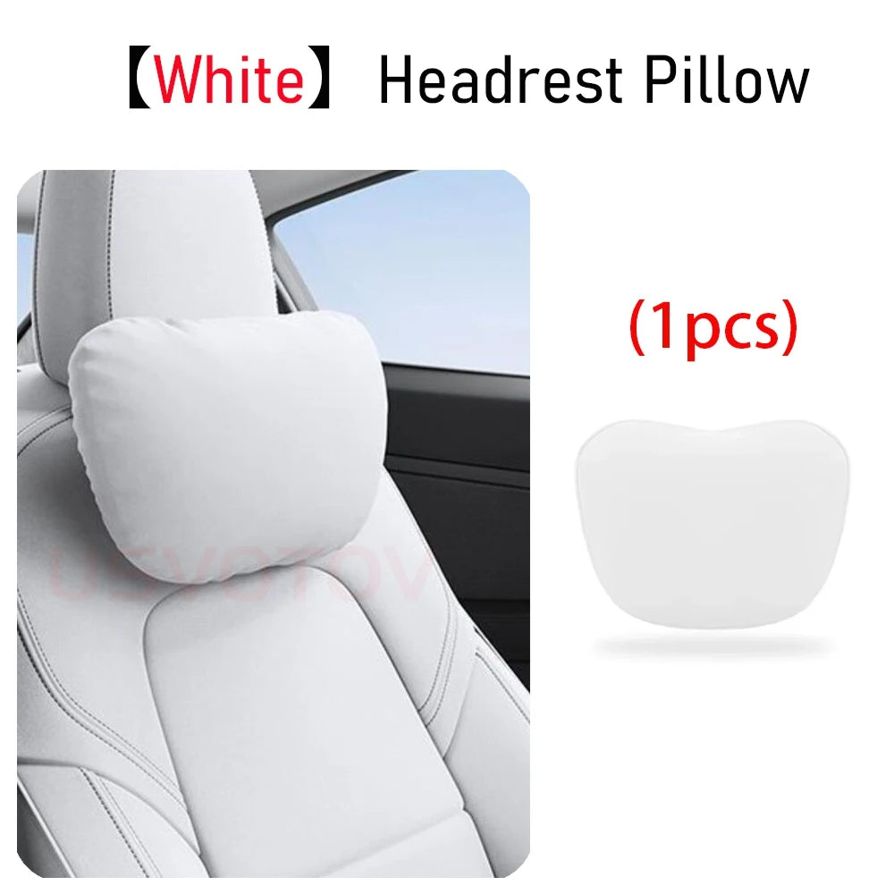 Tesla Car Headrest Neck Pillow – Head & Neck Support for Model 3, S, X, Y & Juniper
