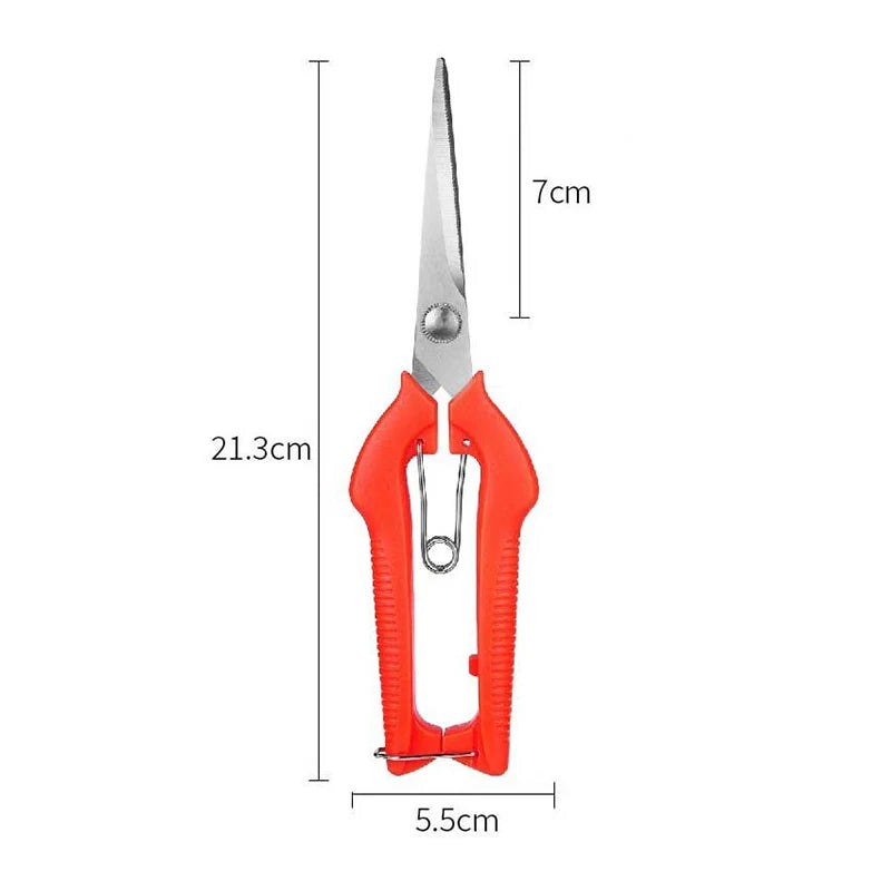 Pruning Shears Grape Scissors Garden Tool Vegetable Patch Bonsai Professional  Stainless Steel Fruit Picking With Lock New
