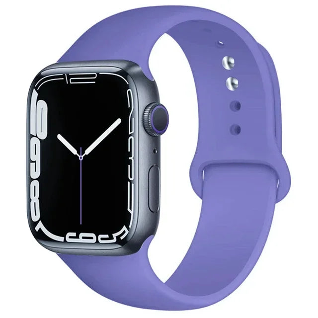 Silicone Band For Apple Watch strap 46mm 44mm 45mm 40mm 41mm 42-38mm 49mm sport bracelet iwatch series 11 10 9 8 7 6 5 SE Ultra3