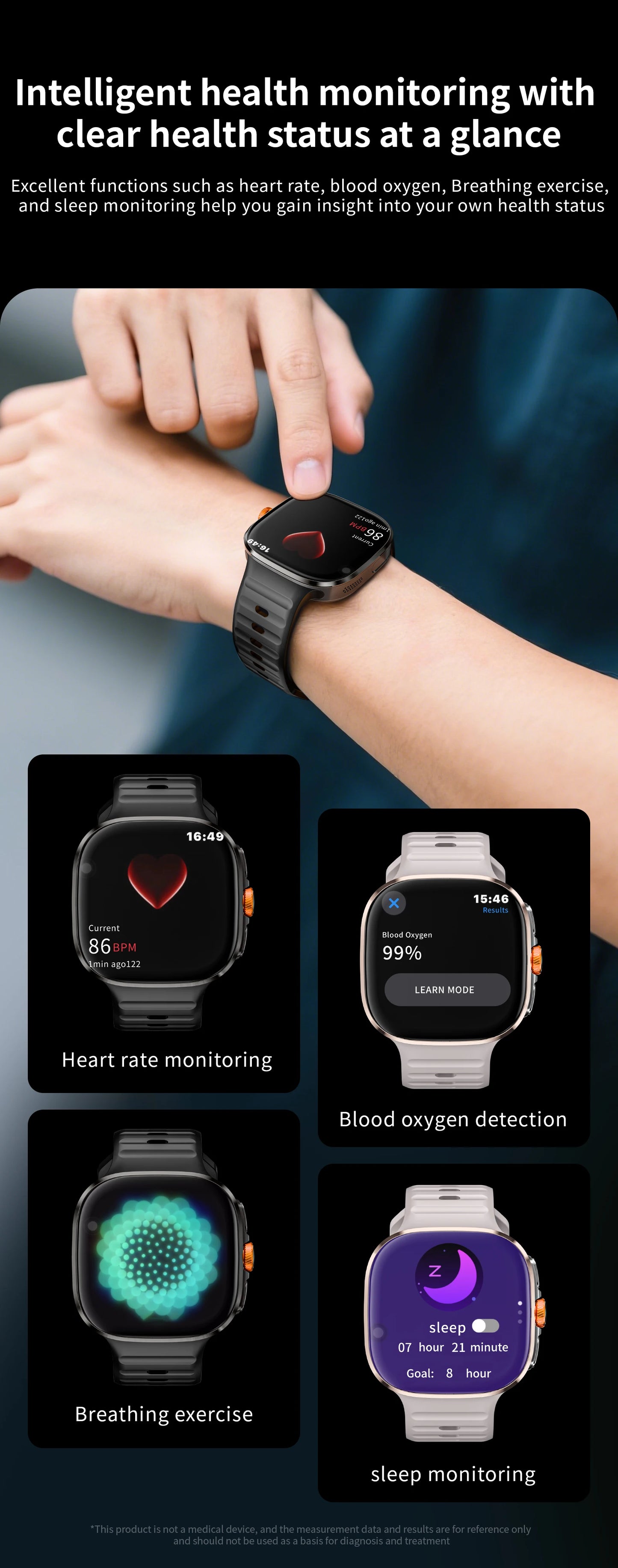 LOKMAT New APPLLP 6 MAX Android Smart Watch Phone Amoled Touch Screen Rotating Camera AI Translation Function Chatgpt