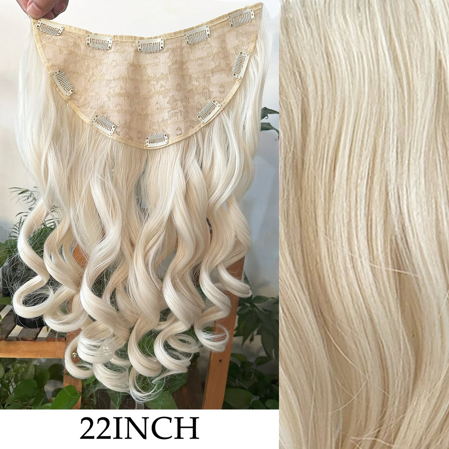 7Pcs/Set 16 Clips Hair Extension Black Long Straight Natural Hair Ombre Hairpiece Heat Resistant Fiber for Women Hairstyle