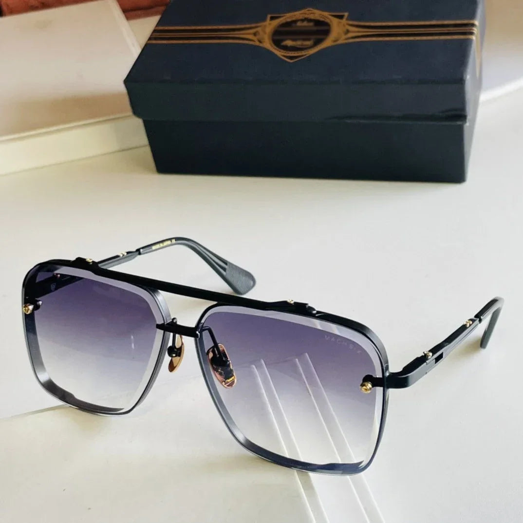 ADITA Unisex Sunglasses — Titanium-Style Frame, Boxed