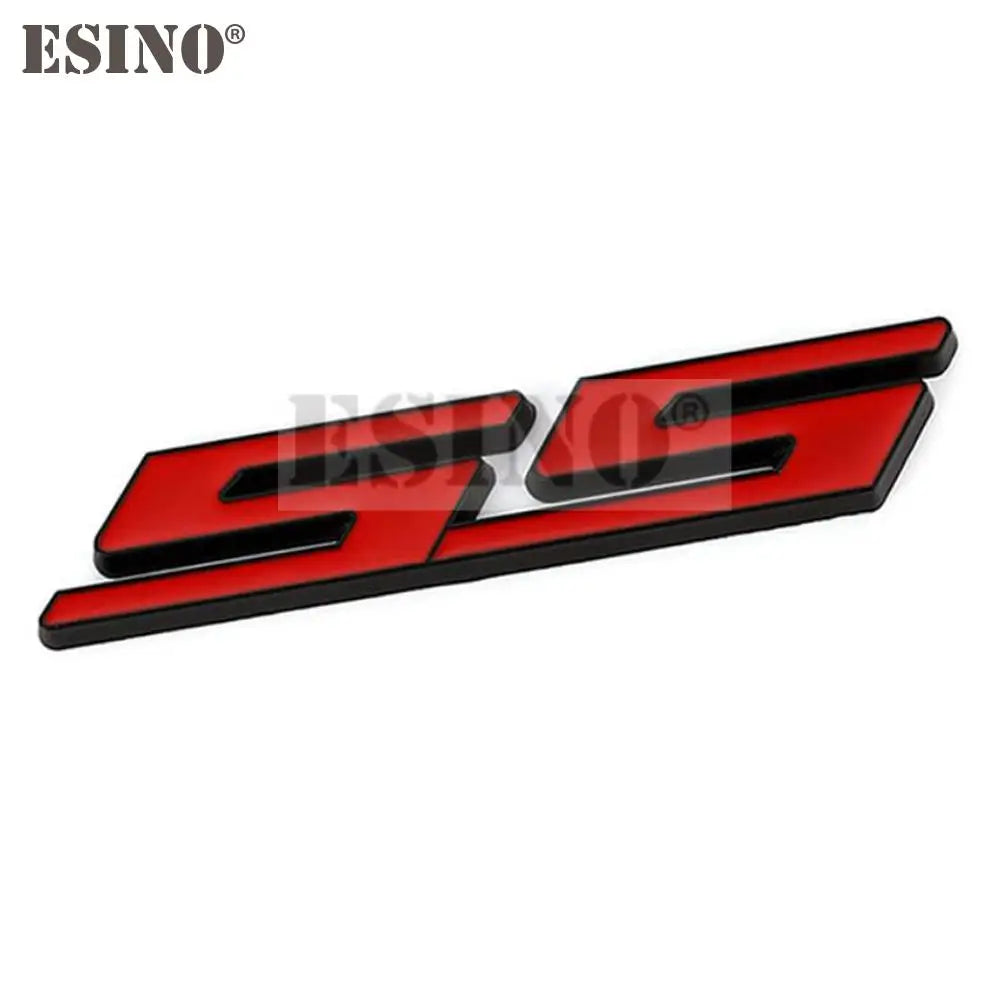 New Car Styling 3D Metal Chrome Zinc Alloy Emblem Car Body SS Front Grill Badge Sticker Decal for Chevrolet SS Camaro SS
