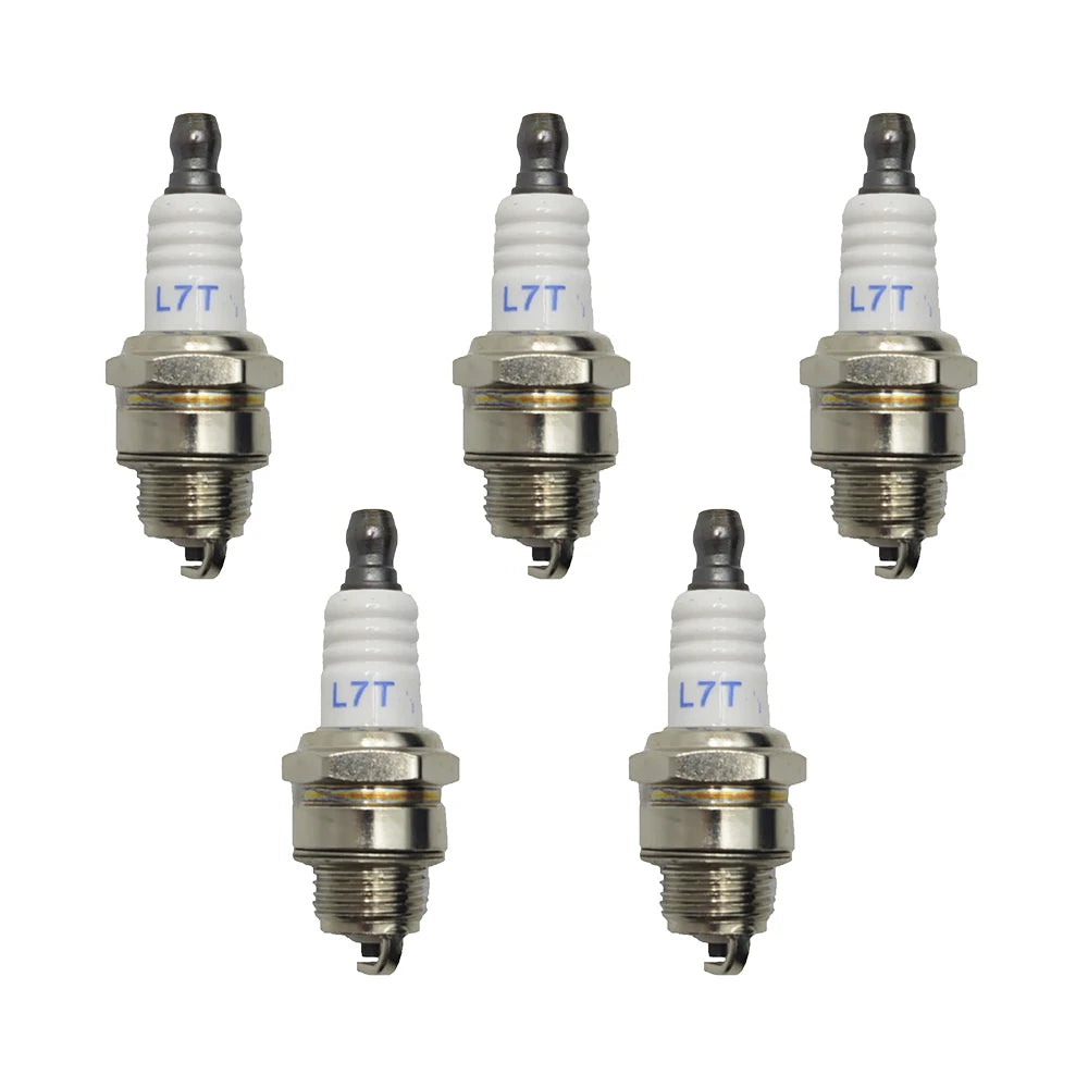 5Pcs Spark Plug for 2 Stroke L7T BM6A BPMR7A RCJ6Y RCJ7Y WSR5F 33cc-49cc Trimmer Blower Chainsaw