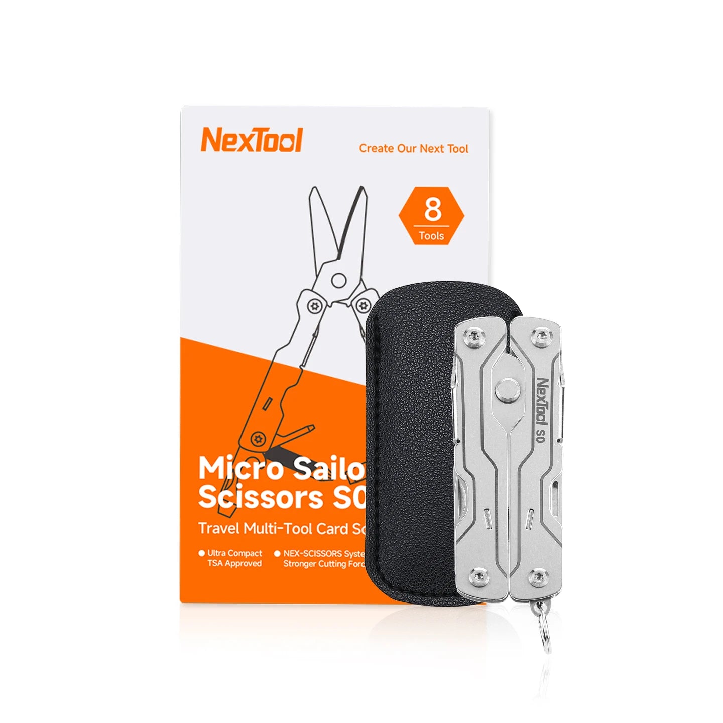 NexTool 8 In 1 Micro Multitools S0 Mini Sailor Scissors Mini Pocket Multitool EDC Folding Hand Tools Camping Survival Multitool