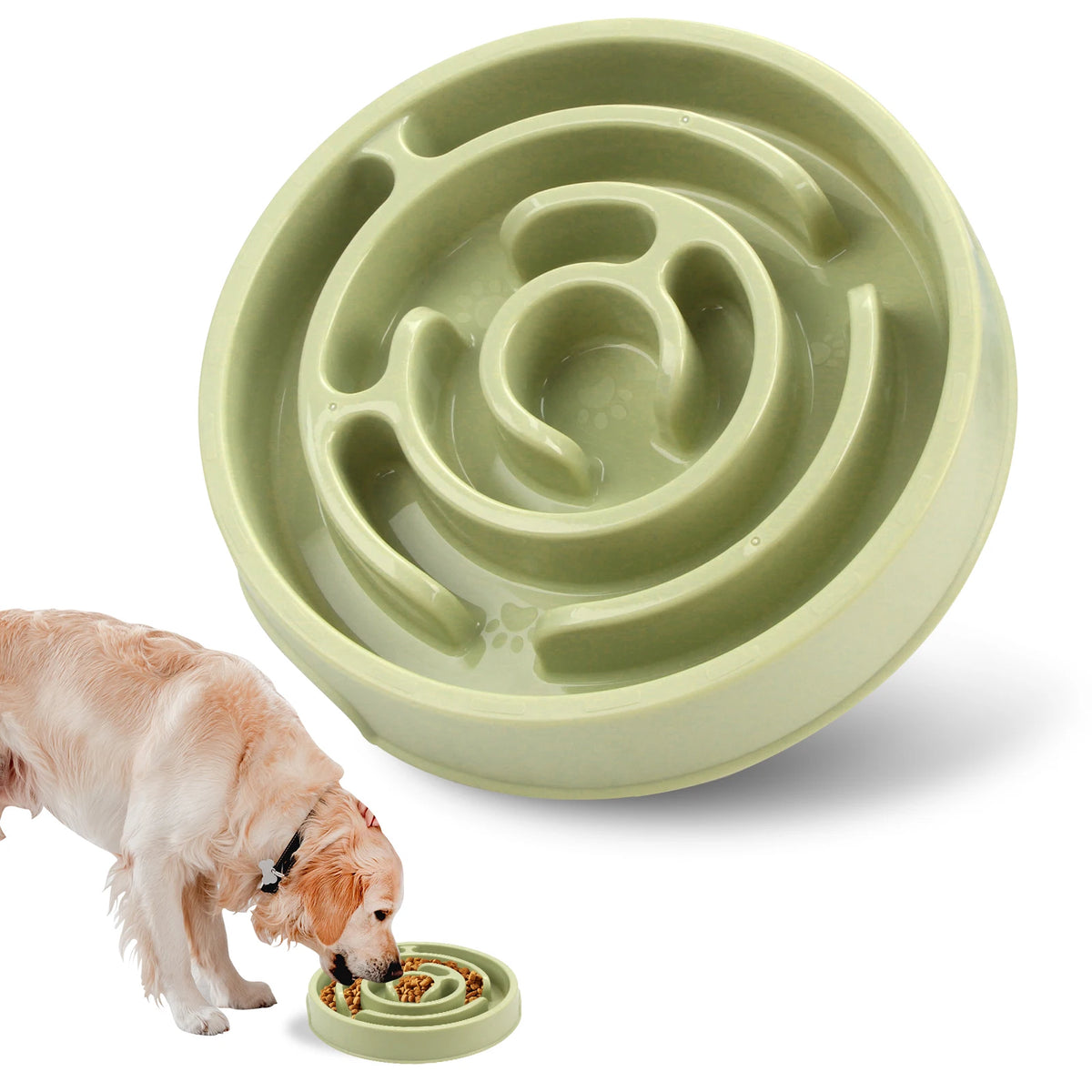 Macaron Color Slow Feeder Bowl - Maze or Circle Pattern for Pets - photo 11