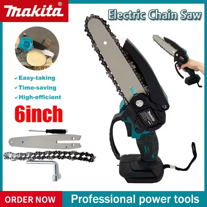 Makita Multifunctional Power Tools Handheld Portable 6 Inch Chain Saw Electric Saw,Cutter, Air Pump,Electric Dril for 18VBattery