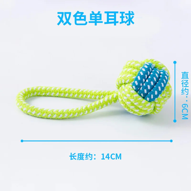 Knotted Cotton Rope Dog Toy Set - Tug & Chew Toys, 5 Styles - photo 8