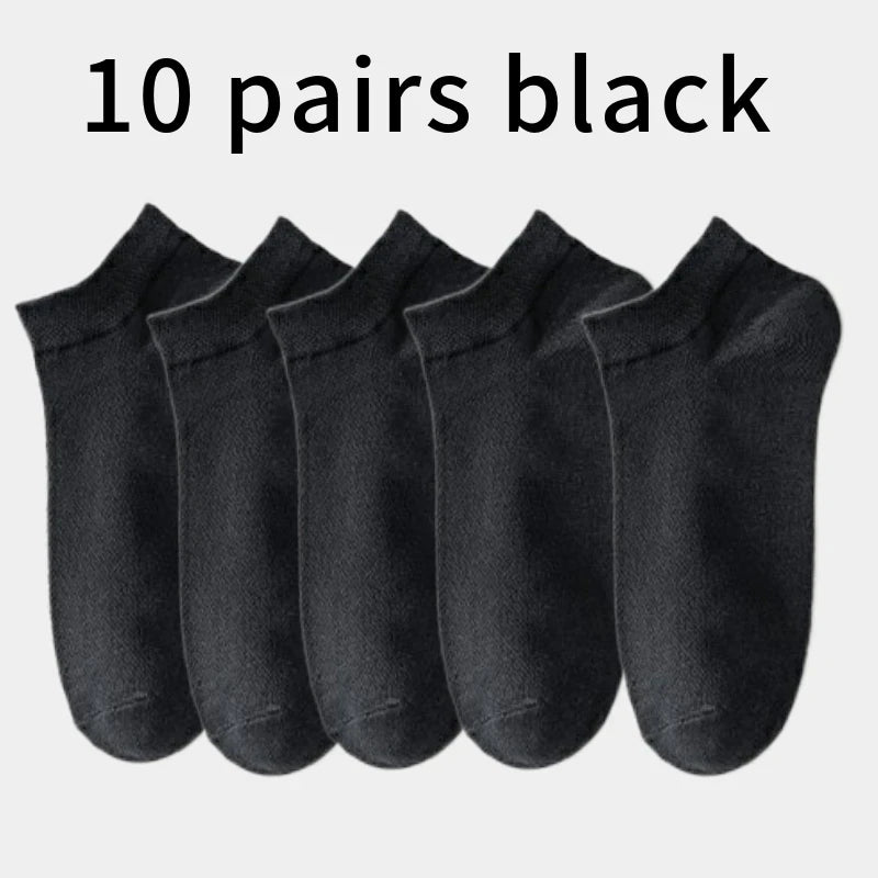 Men's Cotton Blend Crew Socks, 5 Pairs