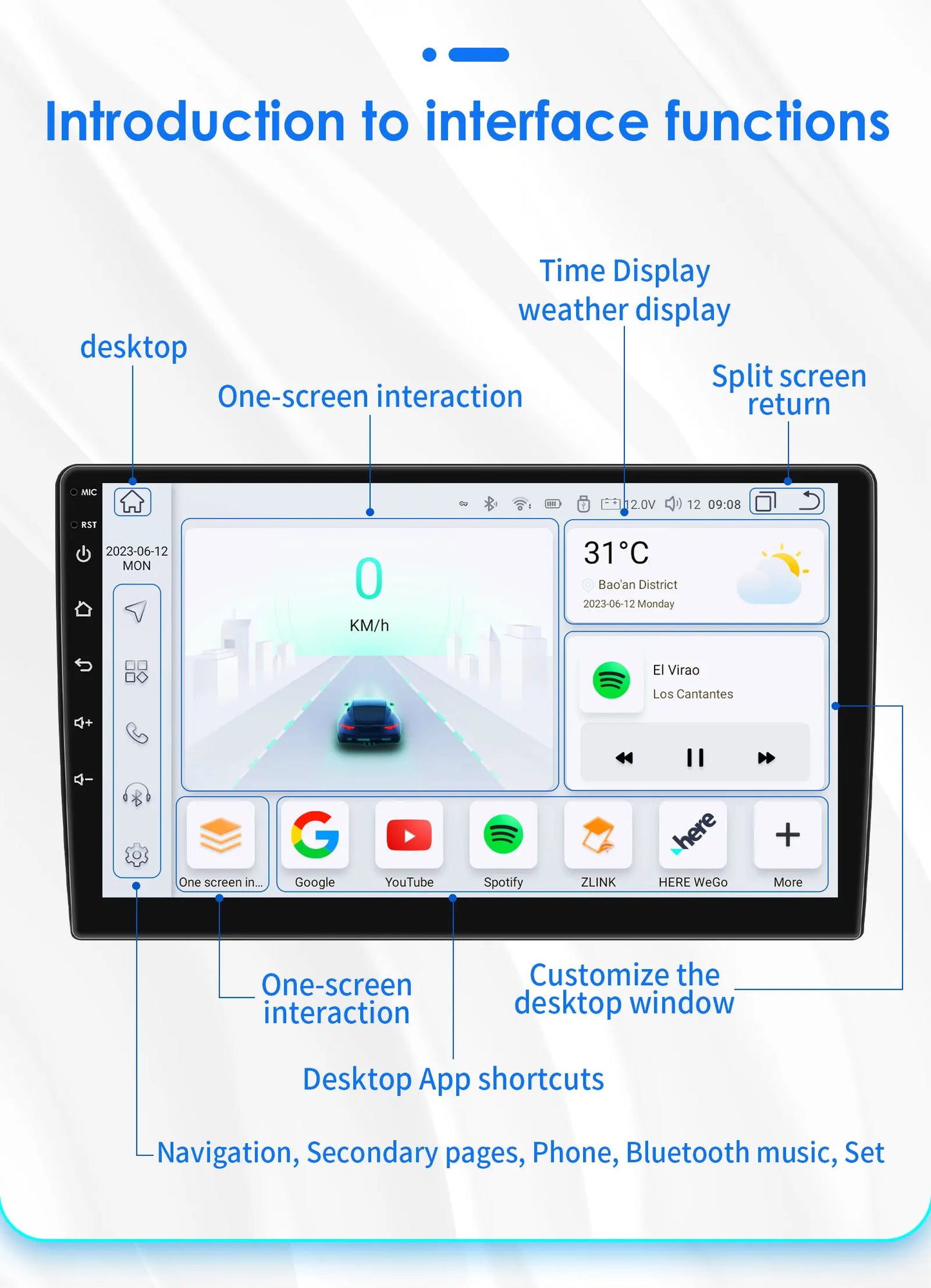 7" Android Car Stereo with GPS & Bluetooth — Chevrolet Silverado, Impala, Traverse & GMC Sierra