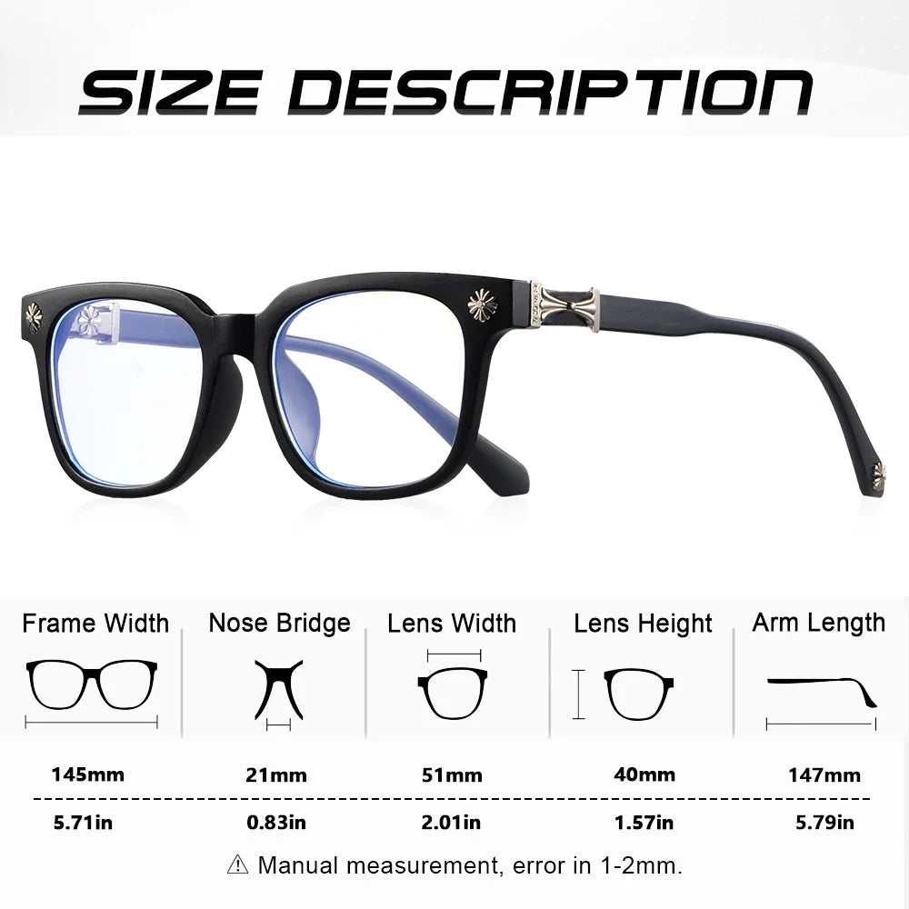 Anti Blue Light Glasses — 2-Pack Square Computer Eyewear