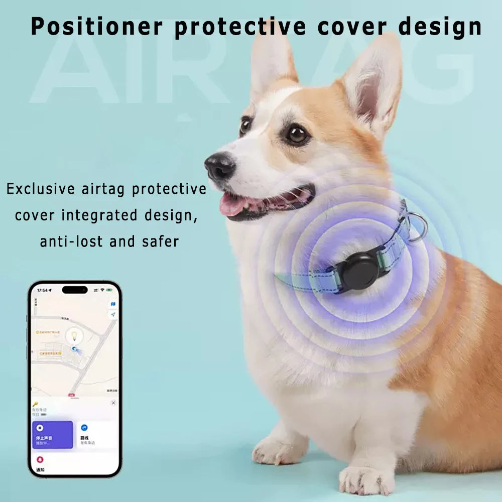 Reflective Dog Collar with Tracker Pocket - Medium Dogs – photo 3