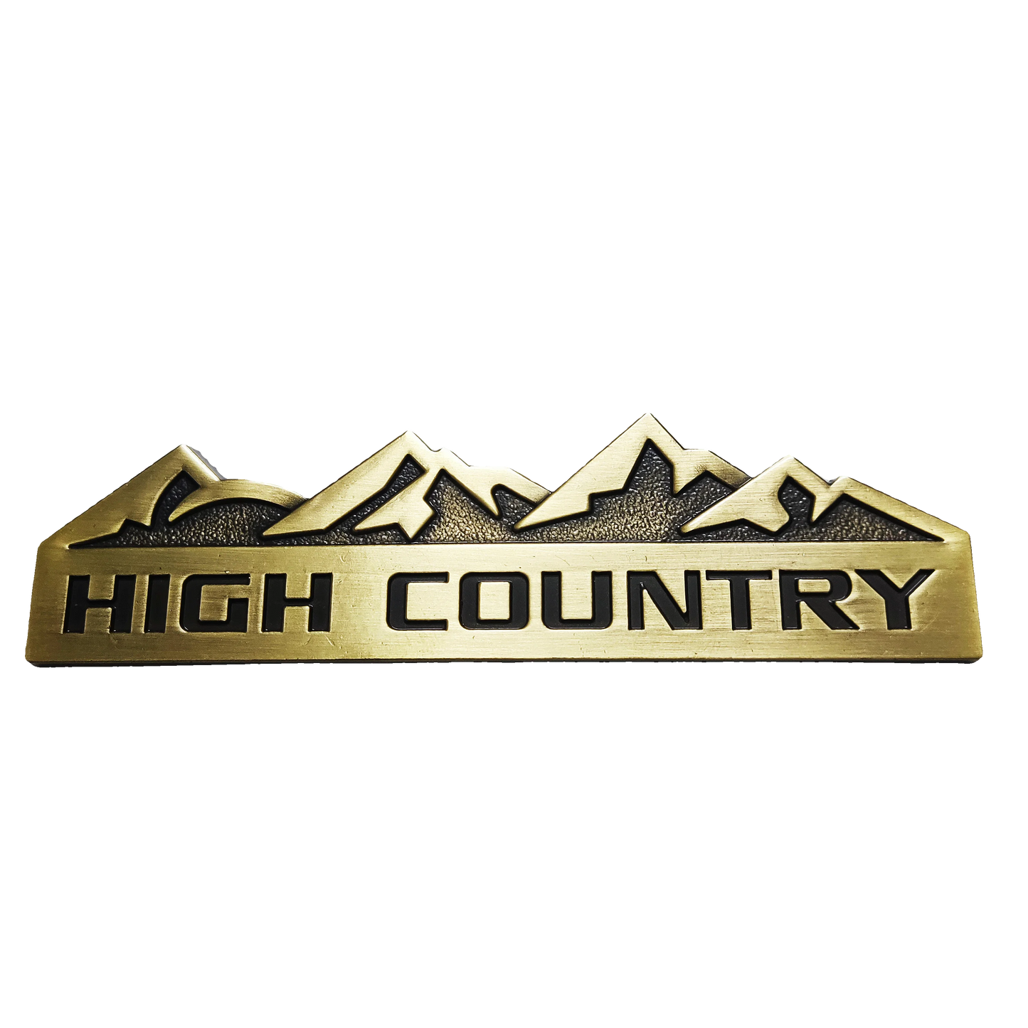 HIGH COUNTRY 3D Zinc Alloy Car Sticker Suitable for Chevrolet, Jeep, Dodge and Ford Modified Snow Mountain Metal Car Logo