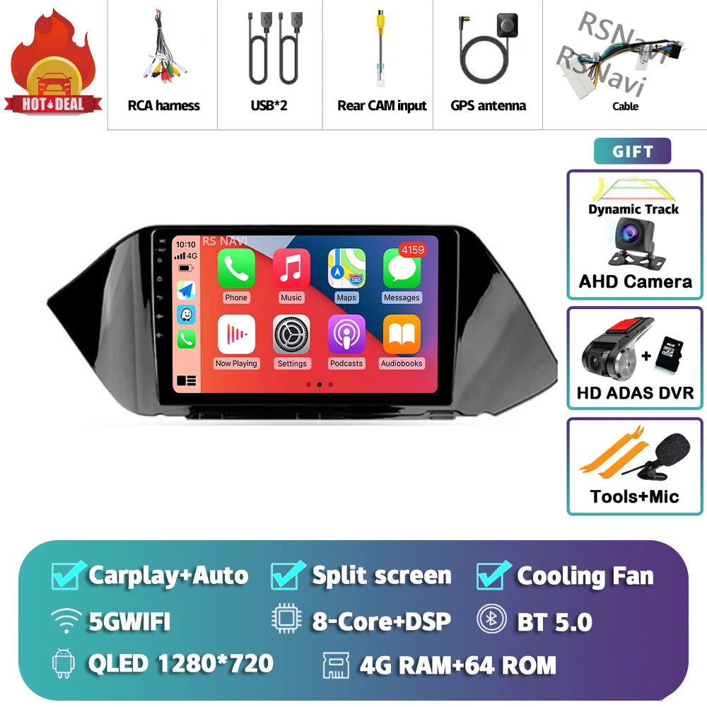 Android 16 Car Radio Multimedia Player For Hyundai Sonata DN8 2019 2020 Carplay Auto WIFI+4G BT Autoradio Stereo DSP Snapdragon