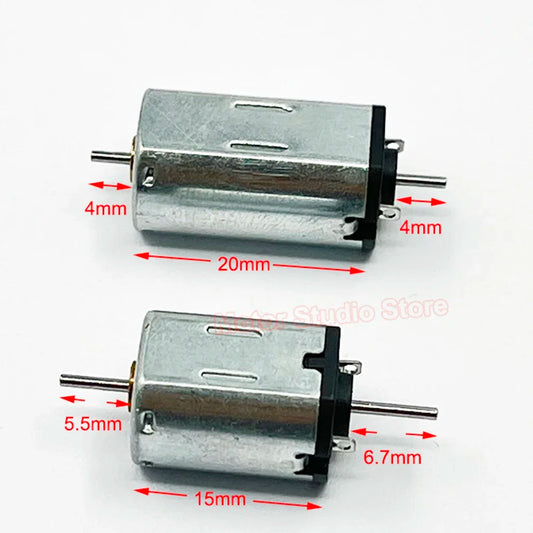 1PC 10mm*12mm N30 N20 Dual Shaft Motor 6V-12V 15000RPM/20000RPM Dual Axis Large Torque DIY Toy Car Rail Train Model Engine