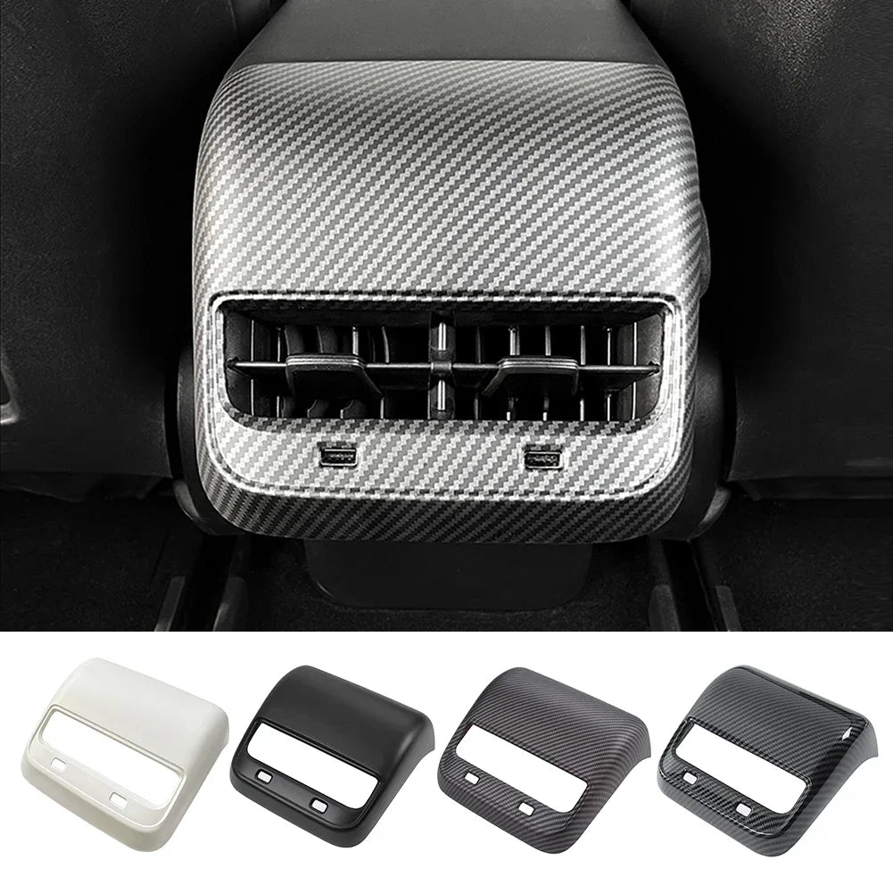 Rear Air Vent Outlet Cover For Tesla Model 3 2017-2022 Interior Rear Air Outlet Cover For Tesla Model Y 2019-2022 Back VentCover