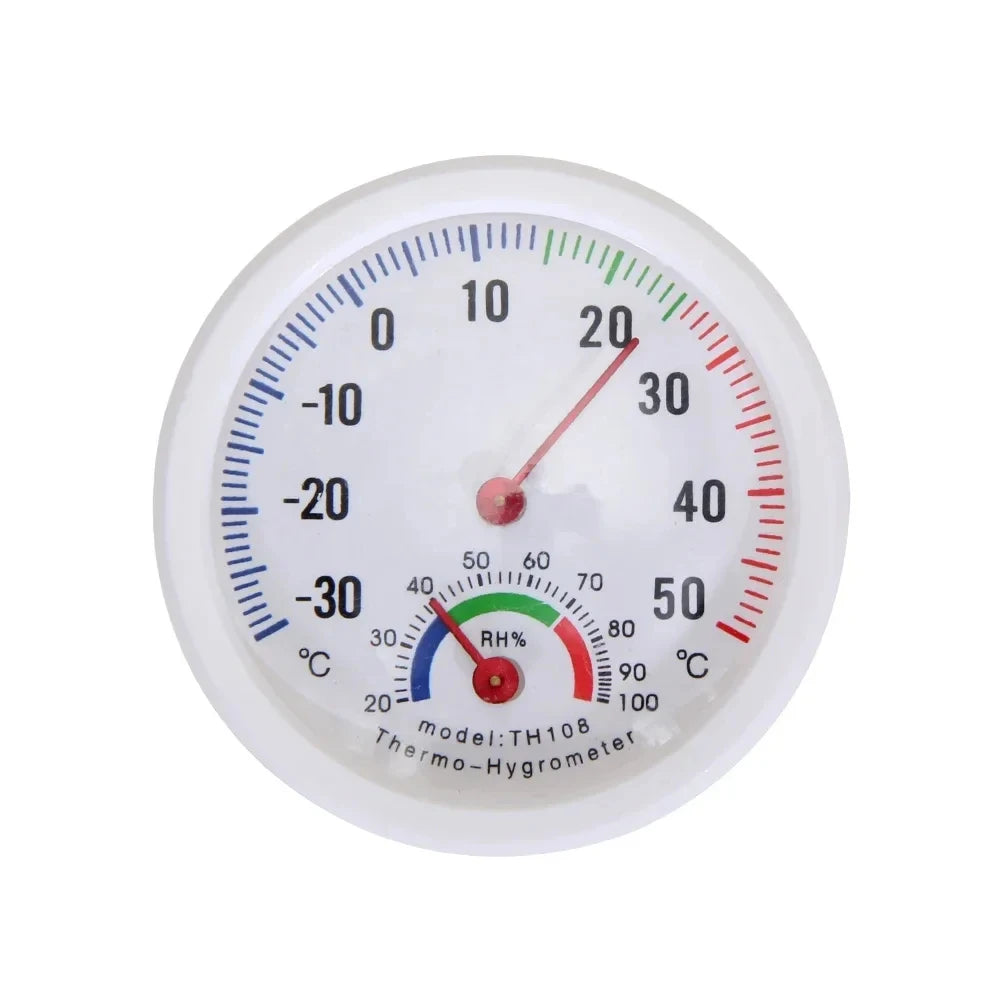 Mini Bell Shaped Humidity Watch Analog Hygrometer for Gardens Terraces -30 to 50 Celsius Degree Thermometer Hygrometer