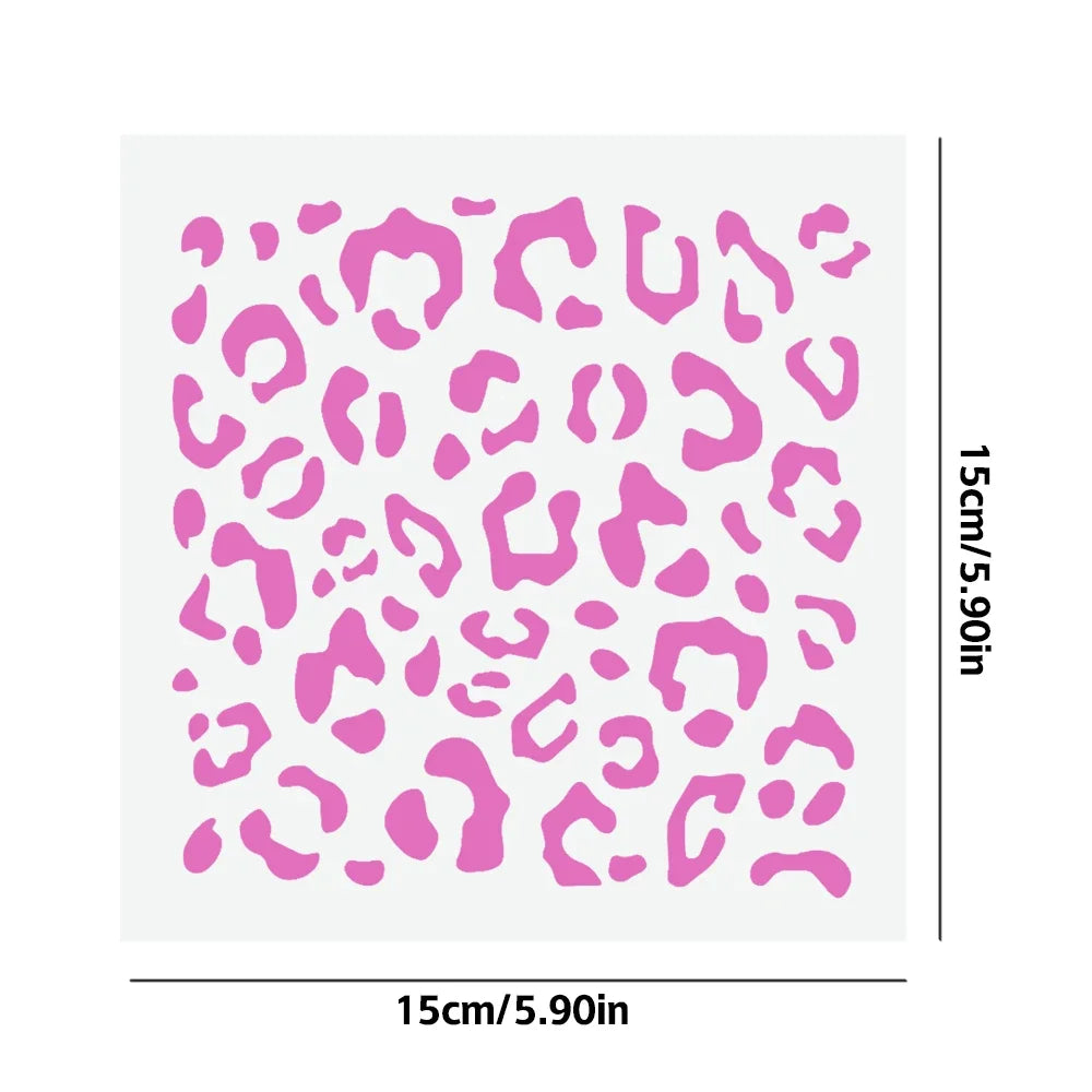 Leopard Print Car Decals Auto Stickers Waterproof DIY Decorative Auto Accessories Vinyl Sticker for Car Rear View Mirror Windows