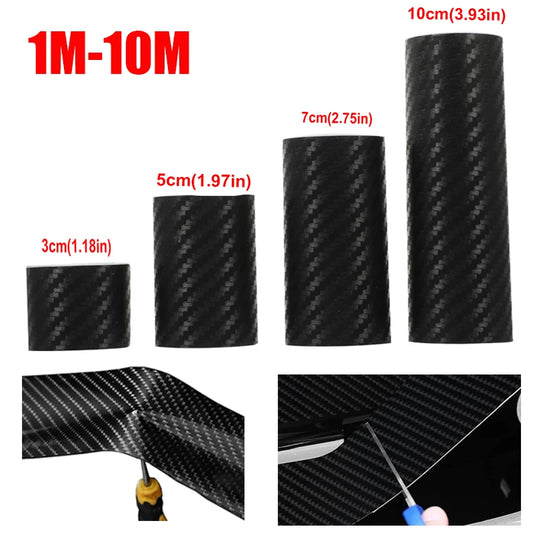 Carbon Fiber Door Edge Guard Tape – Anti-Collision Sill Protector