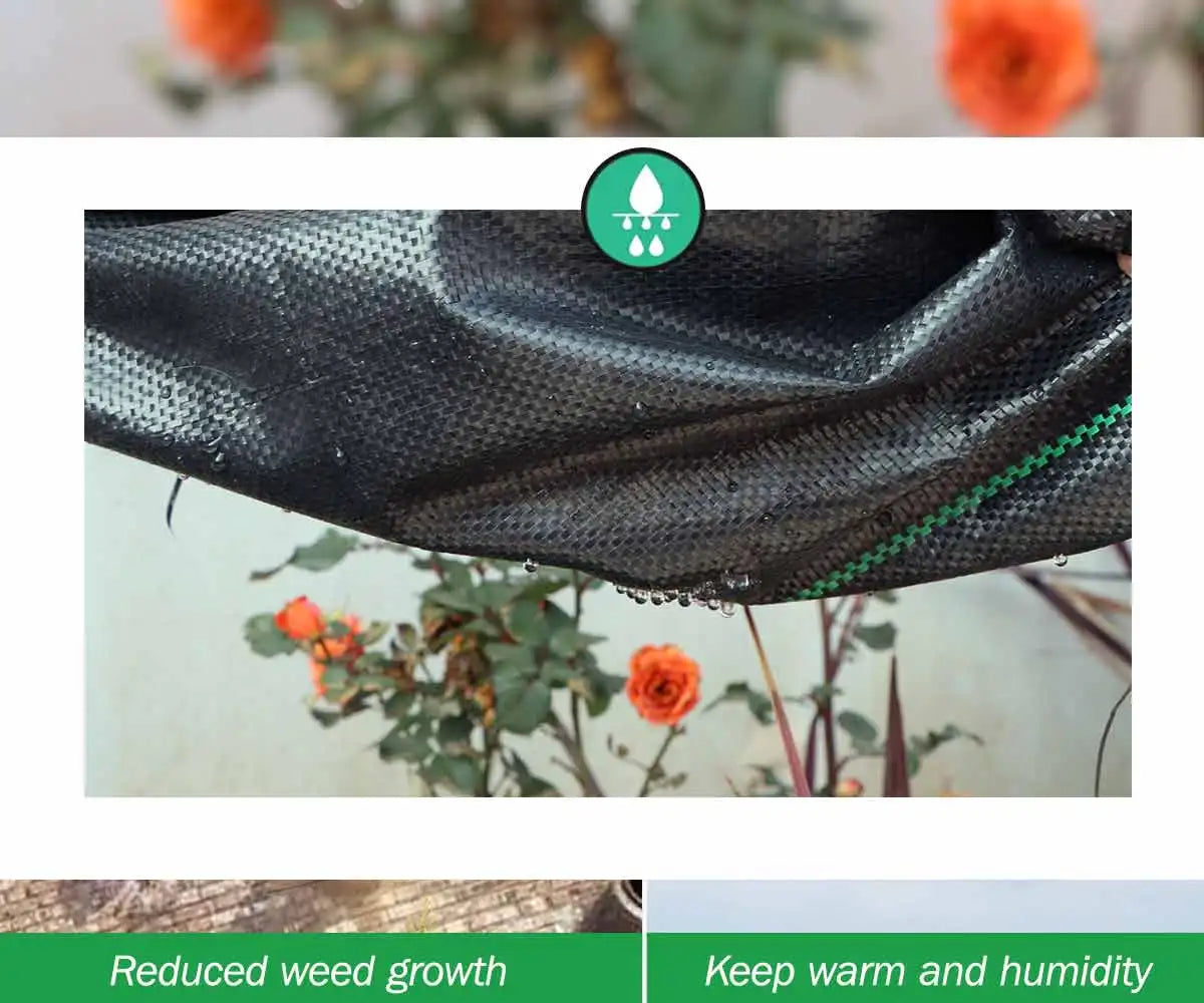 PP Woven Weed Control Fabric for Plant Anti Grass Agricultural Mulch Cloth Greenhouse Weeding Mat Water Permeable Ground Cover