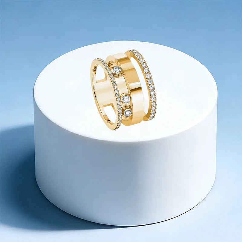 925 silver elegant ring - high-quality women's wedding party gift - DIY shining accessory