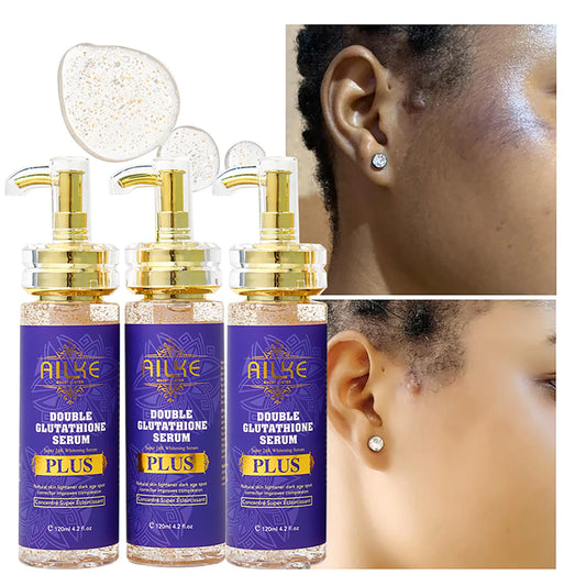 AILKE Skin Lightening Serum for Face and Body, with Double Glutathione, Day And Night Brightening Serum, Support Private Label