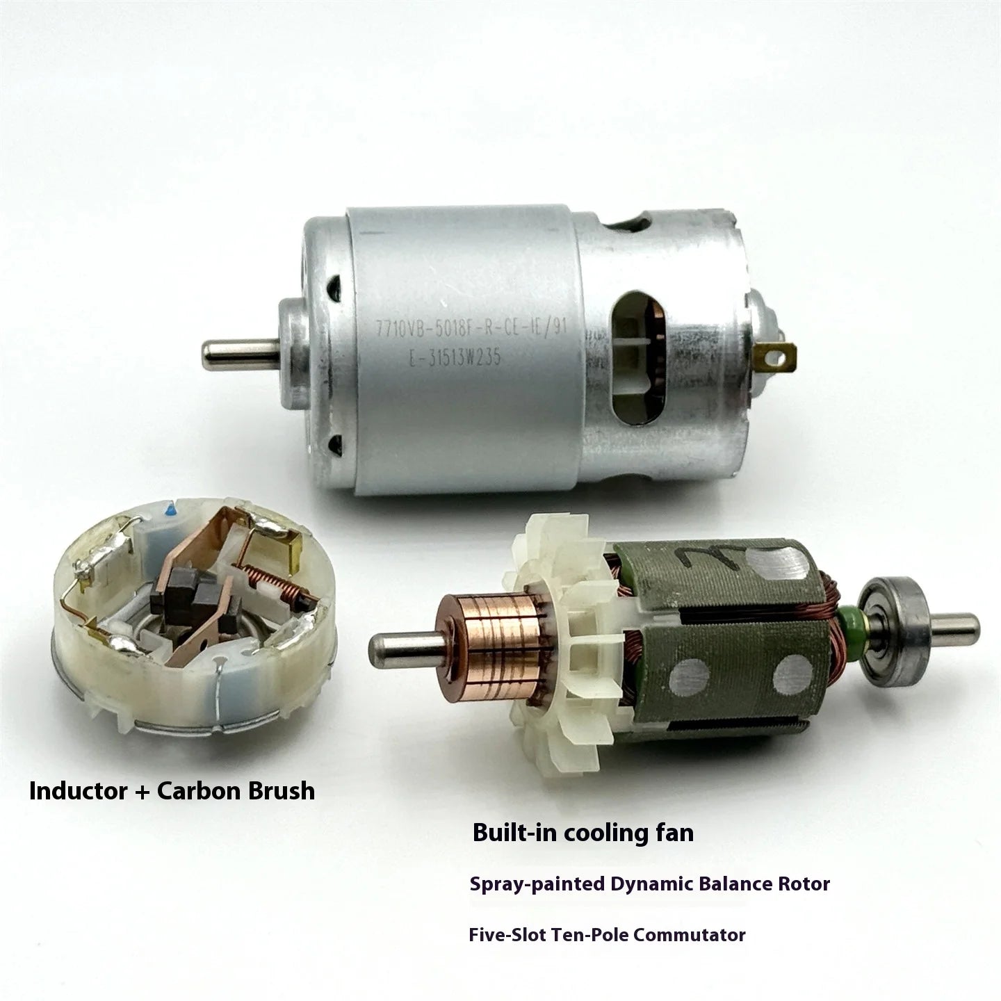 NICHIBO 42mm RS-775VC Motor DC 18V-36V 24V 11800RPM High Speed Power Front Ball Bearing 775 Motor for Electric Tool Drill Saw