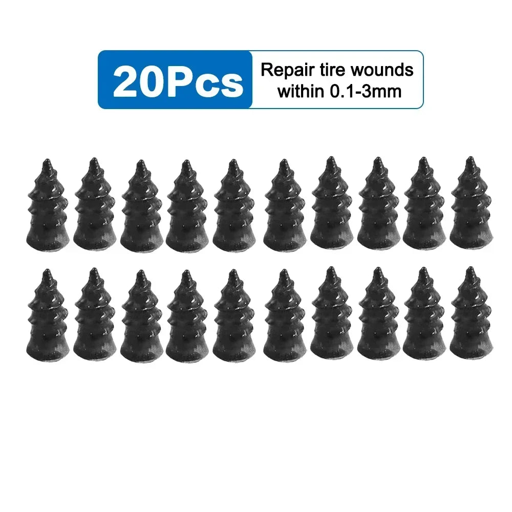 100pcs  Automotive Tire Repair Nail Universal Set Automotive Motorcycle Tire Repair Nail Bicycle Tire Perforation Repair Tool