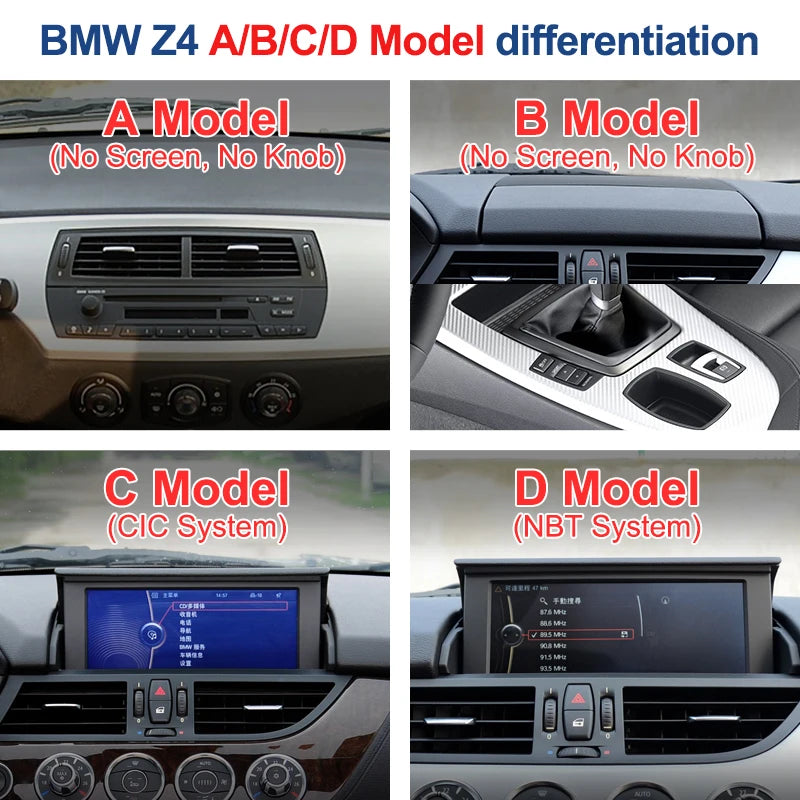 10.25" Car Stereo with Apple CarPlay & Android Auto, Compatible with BMW Z4 E85 E86 E89 (CIC/NBT)