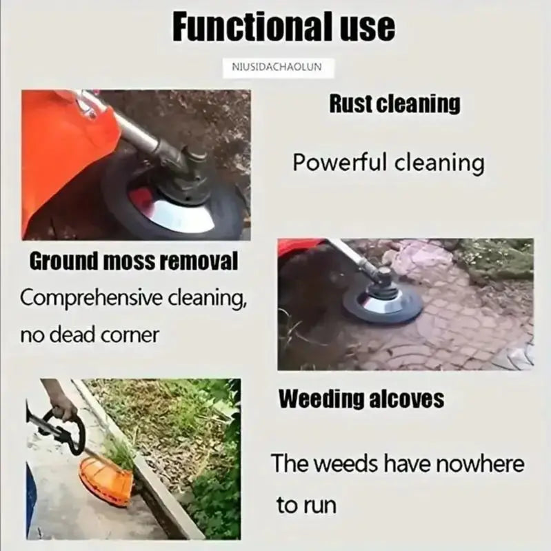 6 Inch Grass Trimmer Head Replacement Universal Fit for Lawn Mower Easy to Install Gardening Tool Accessories