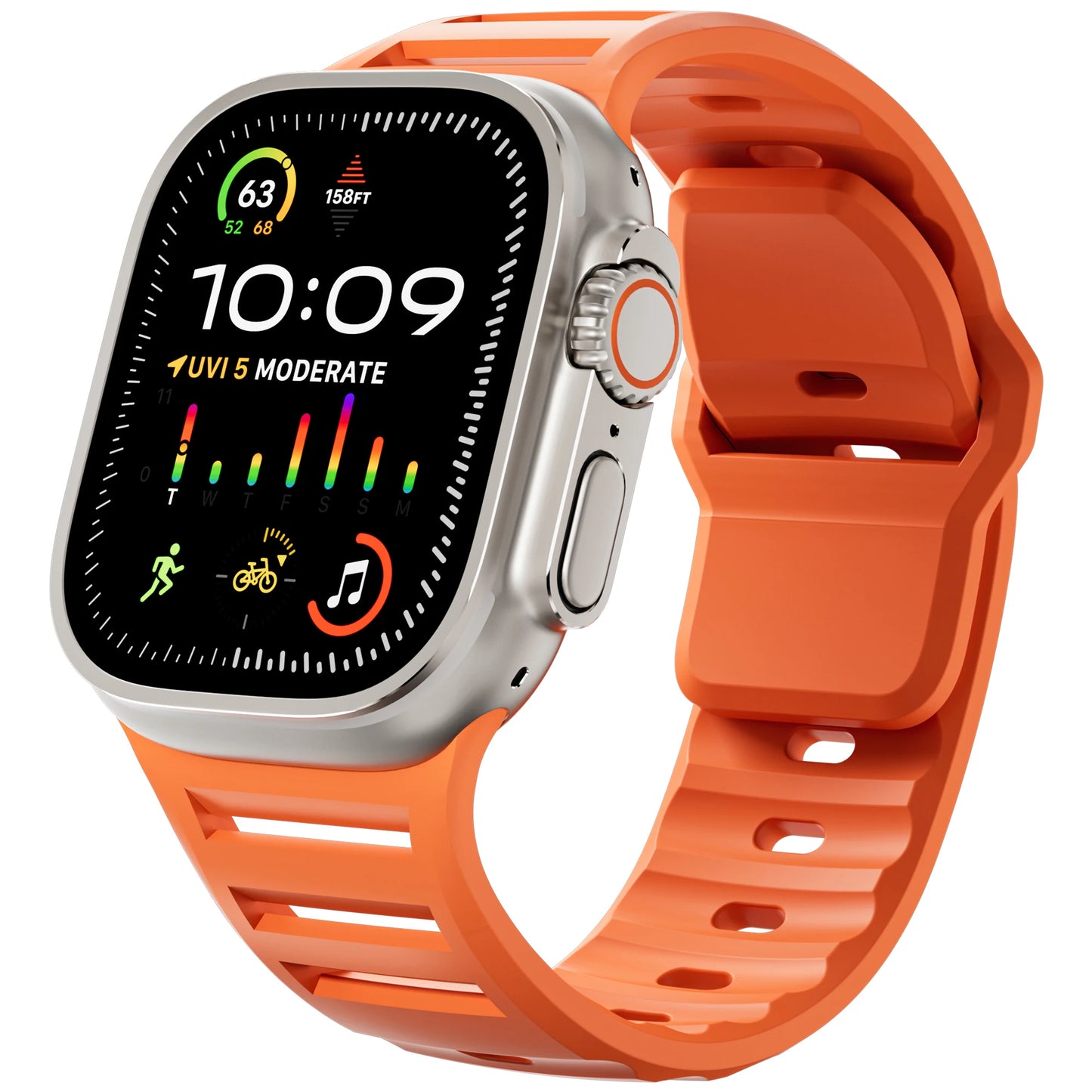 Silicone Strap for Apple watch ultra 2 3 band 49mm 45mm 44 mm 42mm 46mm accessories correa bracelet iwatch 11 10 9 8 7 6 SE 5 4