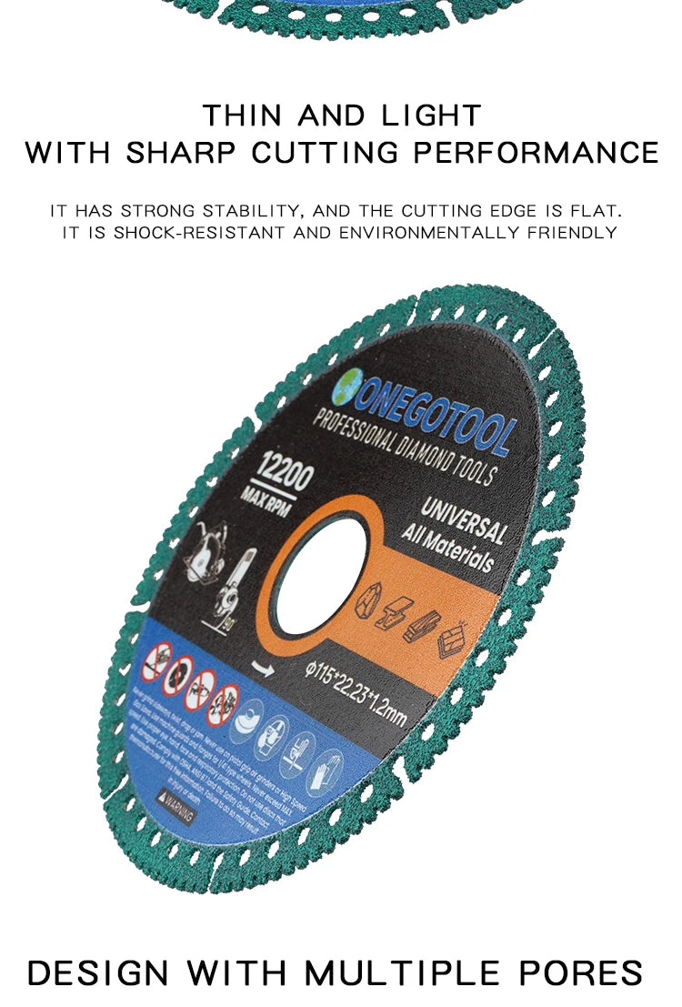Composite Multifunctional Cutting Saw Blade 110/125mm Ultra-thin Saw Blade Ceramic Tile Glass Cutting Disc For Angle Grinder