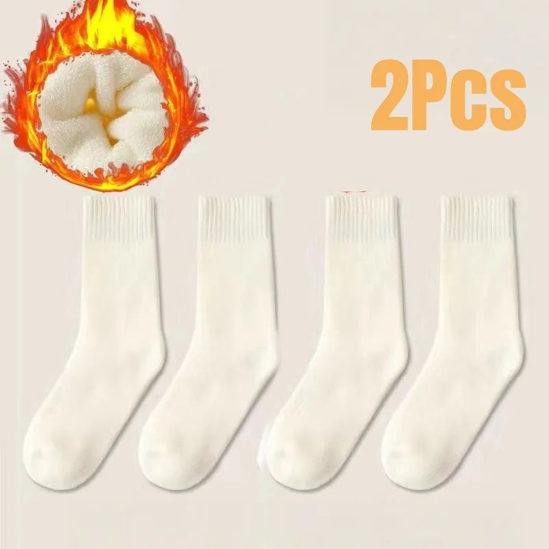 Women's Extra Thick Thermal Socks - Fleece Lined Winter Socks 2 Pairs - photo 7