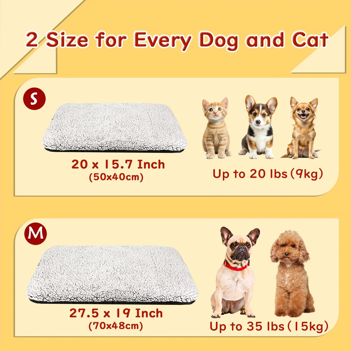 Self-Heating Pet Blanket Pad - Washable Warm Cushion – photo 3