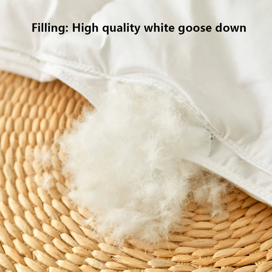 Goose Down Duvet, Quilted Winter Comforter