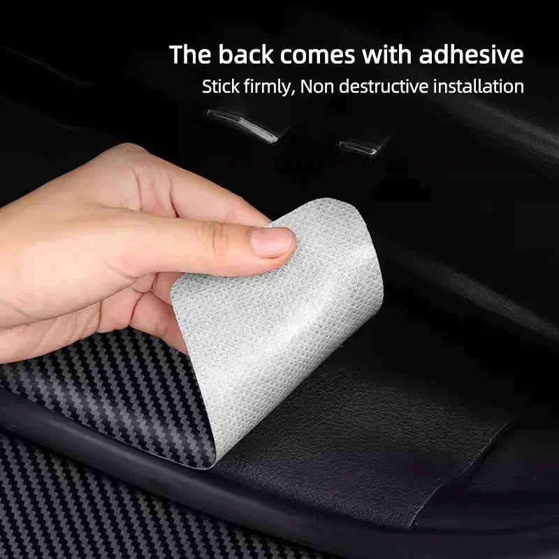 5Pcs Car Door Sticker Threshold Anti Scratch Decals Accessories For Honda Civic Fit Accord City Vezel CR-V S660 Odyssey HR-V