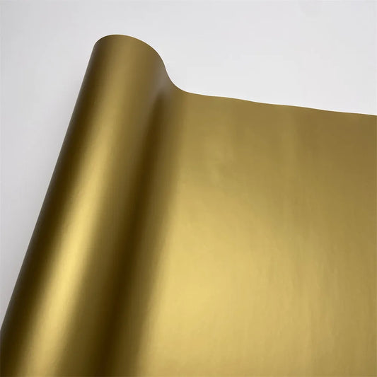 Car Body Color Change Film Motorcycle Adhesive Vinyl Matte Gold Car Film Covering Self-adhesive Wrap