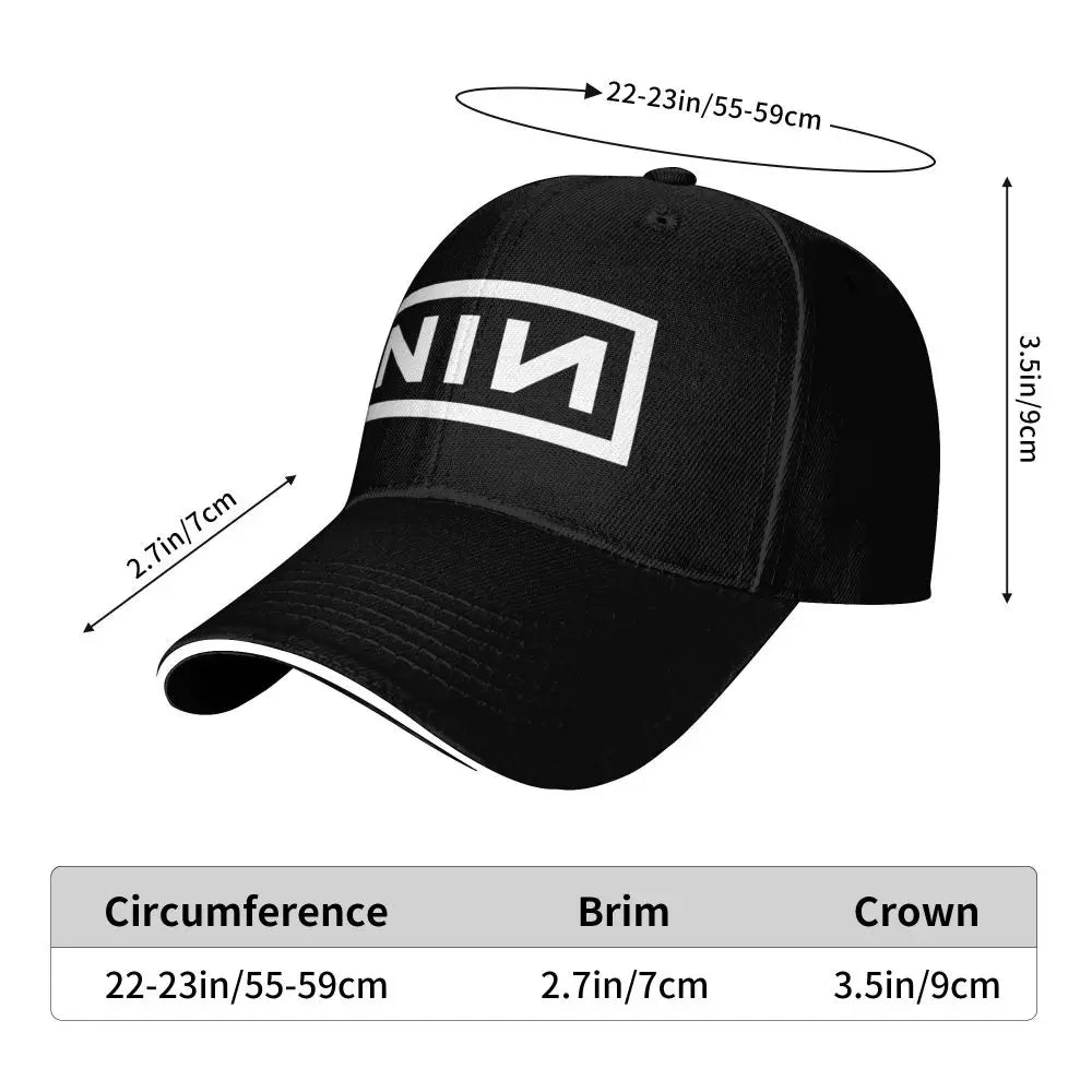 MMAlto Unisex Nine Inch Nails NIN Logo Baseball Cap – Hip Hop Streetwear Summer Hat