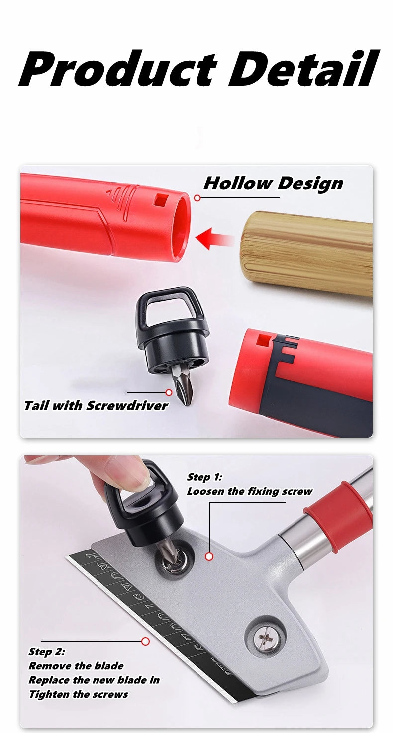 Aluminum Floor Scraper with Replaceable Blade