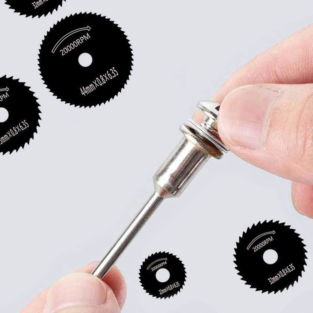 6pc Woodworking Metal Cutting Blade Electric Drill Circular Saw Blade High-speed Steel Electric Grinder Small Saw Blade Tool Set