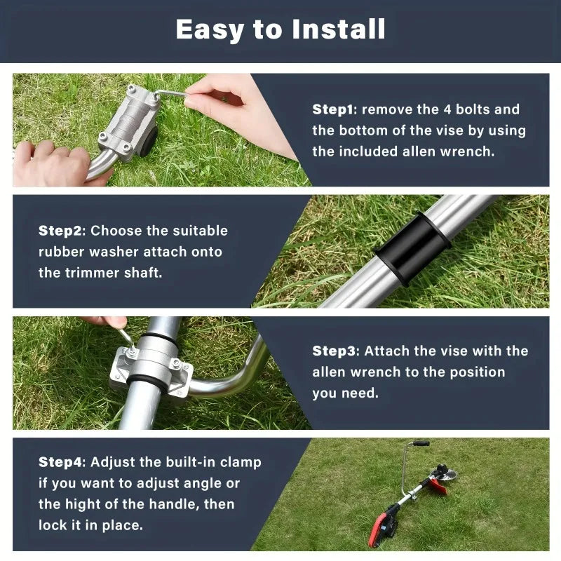 Trimmer Handle - Ergonomic Trimmer Grip Weeder Trimmer Handle Lawn Trimmer Handle for Lawn Care Trimmer Handle for Weed Whacker